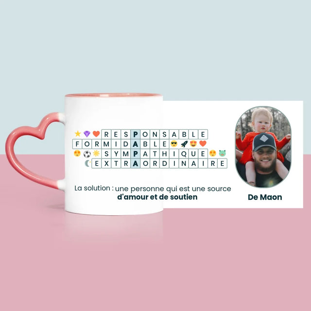 Photo Et Texte: Papa, Mots Croisés - Le Mug