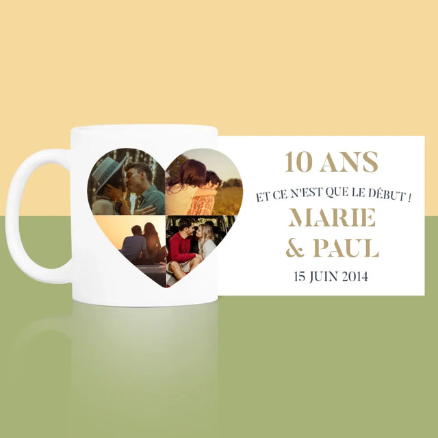 Forme Des Photos: Anniversaire De Mariage Coeur - Le Mug