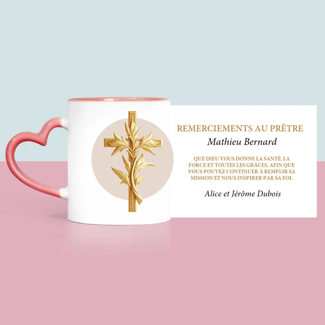 Prénom Et Texte: Remerciements Au Prêtre - Le Mug