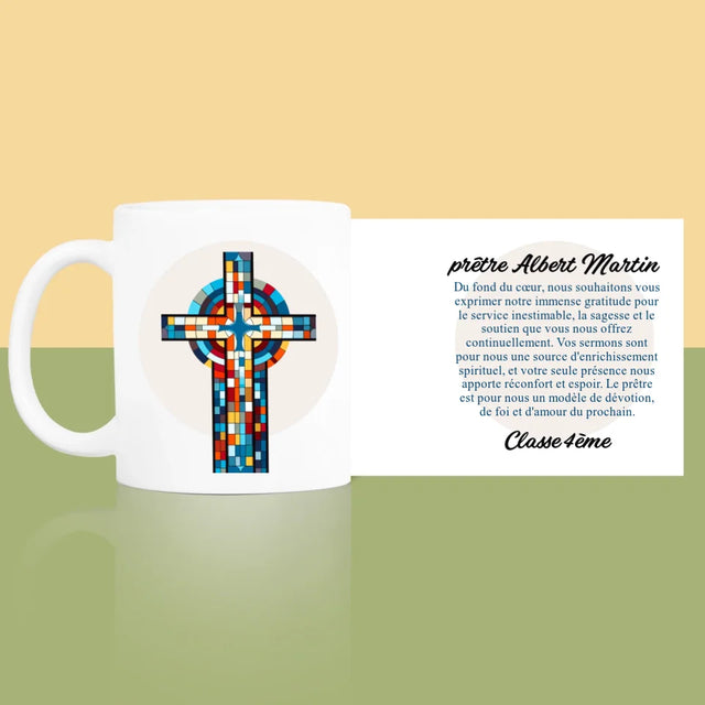 Prénom Et Texte: Remerciements Croix - Le Mug