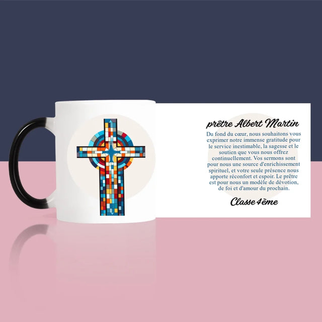 Prénom Et Texte: Remerciements Croix - Le Mug