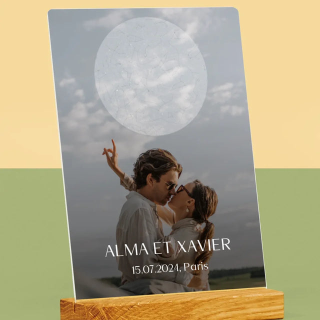 Carte Des Étoiles: Le Mariage - Impression Sur Verre Acrylique