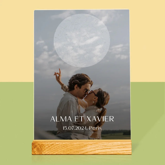 Carte Des Étoiles: Le Mariage - Impression Sur Verre Acrylique