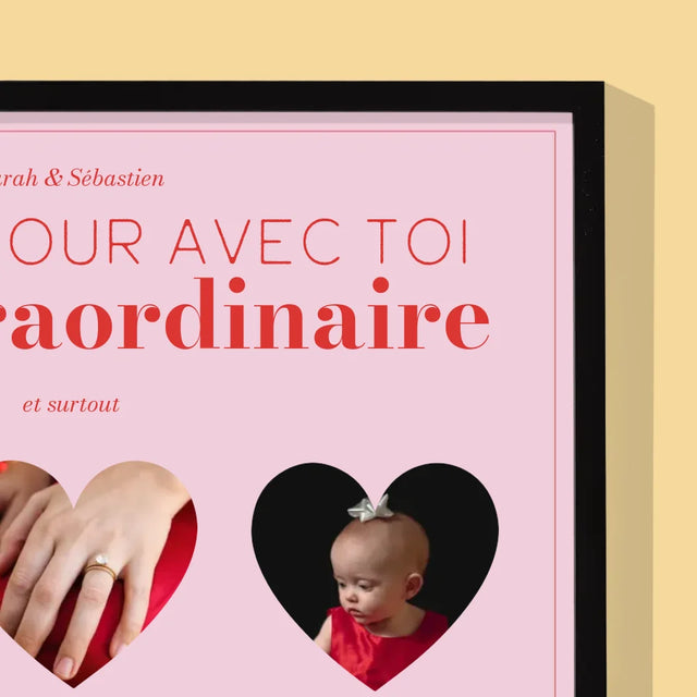 Notre Histoire: Le Jour Extraordinaire - Notre Histoire - Impression Encadrée 30X40