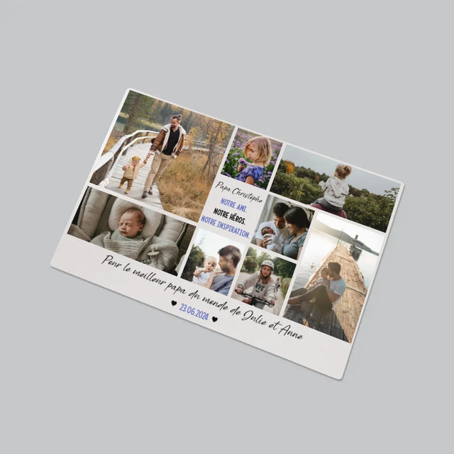 Collage Photo: Papa Ami - Sous-Main Bureau