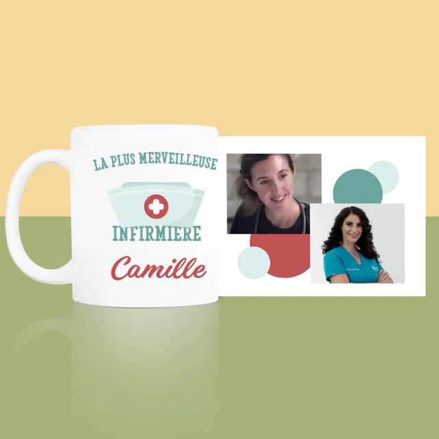 Collage Photo: La Plus Merveilleuse Infirmière - Le Mug