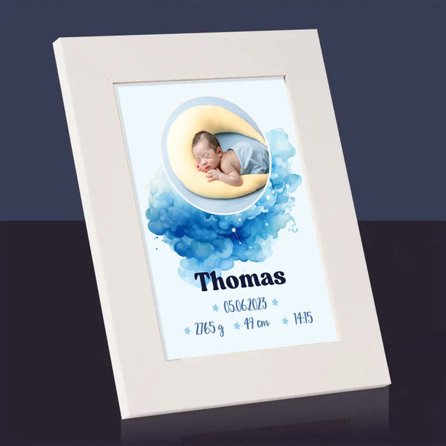 Acte De Naissance De L'Enfant: Acte De Naissance, Le Signe Du Zodiaque, Garçon - Cadre Photo