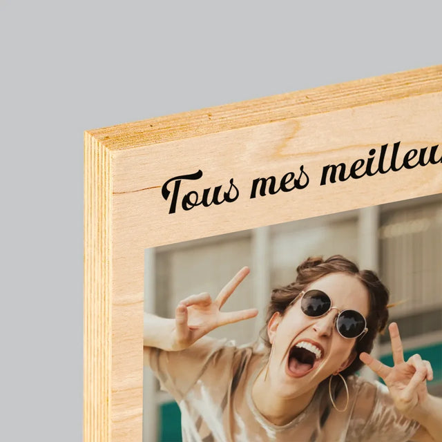 Le Collage Photo: Collage De Photos D'Anniversaire - Impression Sur Bois