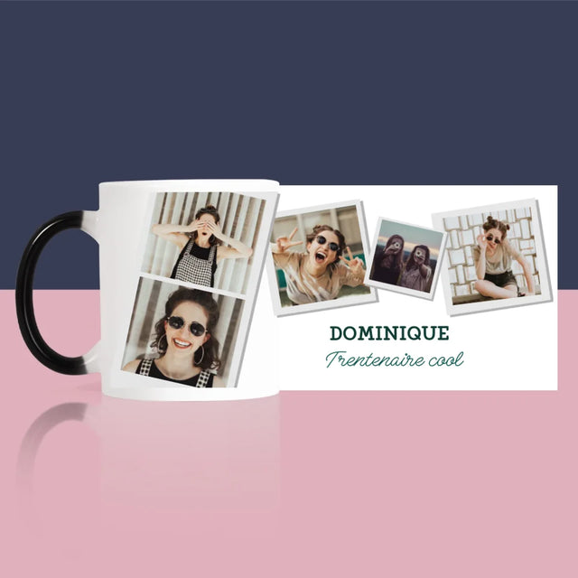Collage Photo: La Trentenaire Cool - Le Mug