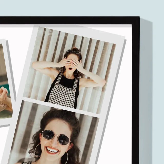 Collage Photo: La Trentenaire Cool - Impression Encadrée 30X40