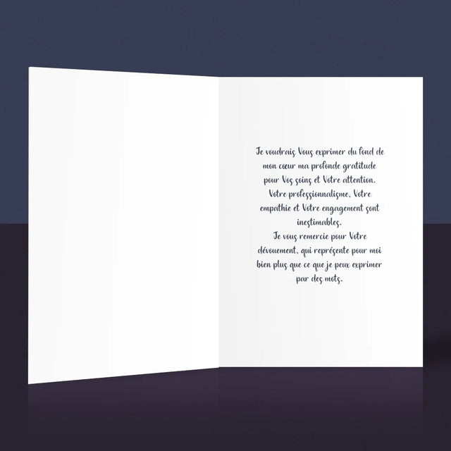 Photo Et Texte: Médecin Au Grand Cœur - Carte De Vœux