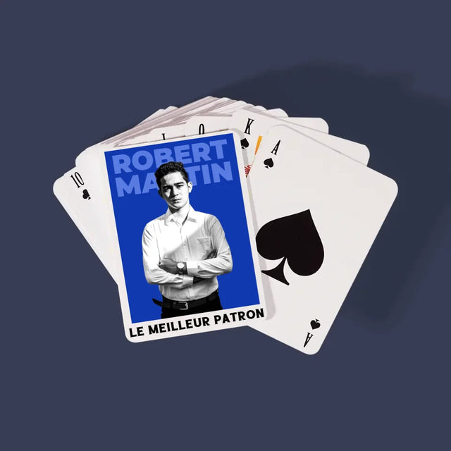 Photo Et Texte: Le Meilleur Patron - Cartes À Jouer