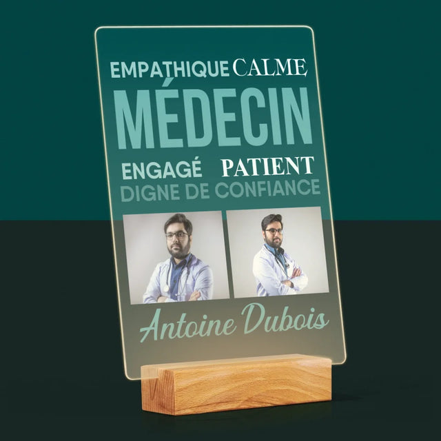 Le Collage Photo: Docteur Caractéristiques - Impression Sur Verre Acrylique