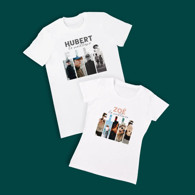 Collage Photo: Meilleurs Enfants - T-Shirts Pour Couples