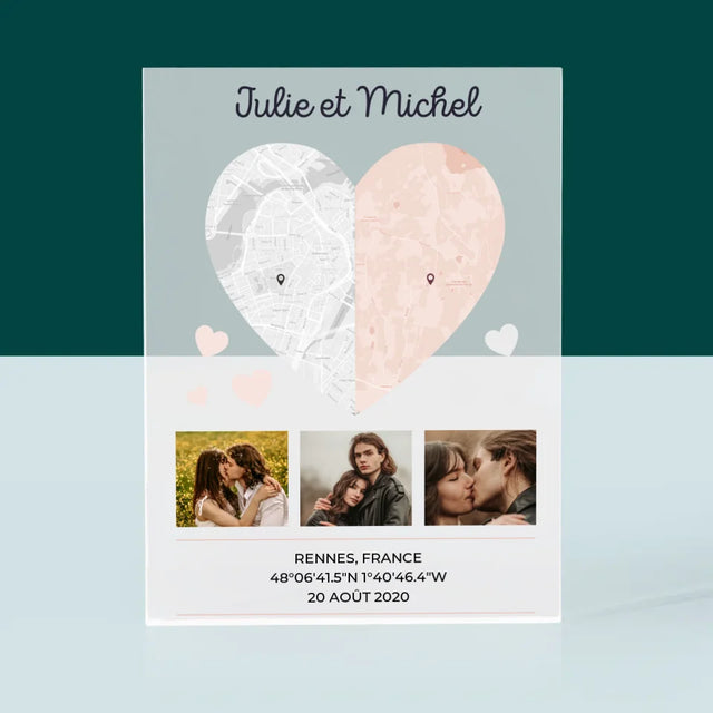 Le Plan De Ville: Deux Moitiés De Coeur
- Bloc Acrylique