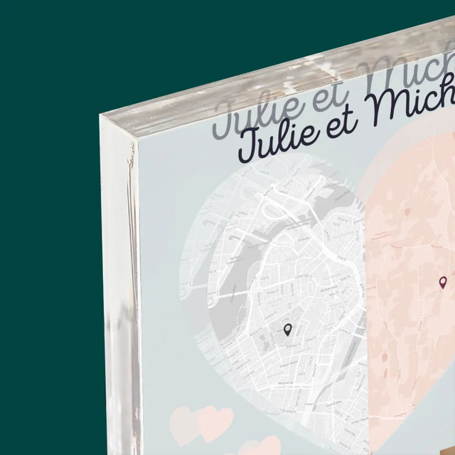 Le Plan De Ville: Deux Moitiés De Coeur
- Bloc Acrylique