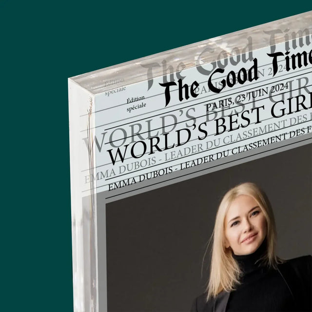 La Couverture De Magazine: World’S Best Girl Boss - Bloc Acrylique