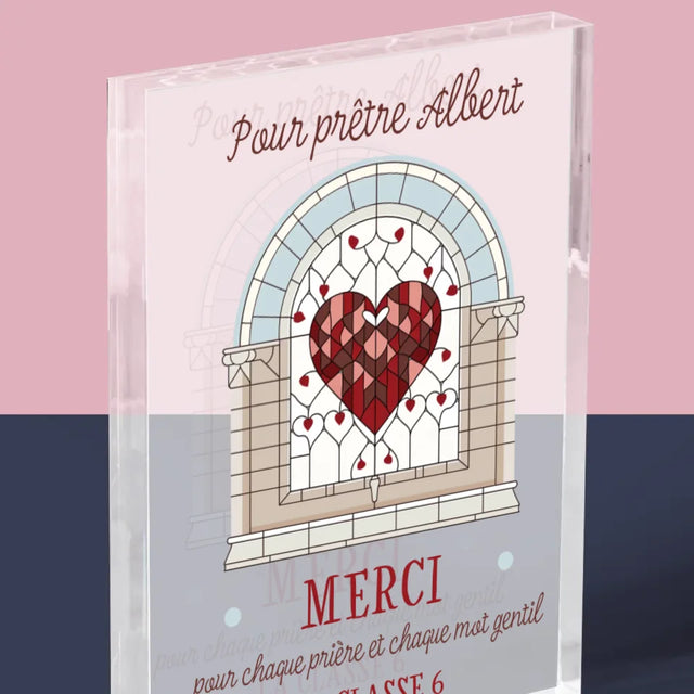 Le Prénom Et Un Texte: Merci Pour Chaque Prière - Bloc Acrylique