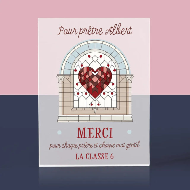 Le Prénom Et Un Texte: Merci Pour Chaque Prière - Bloc Acrylique