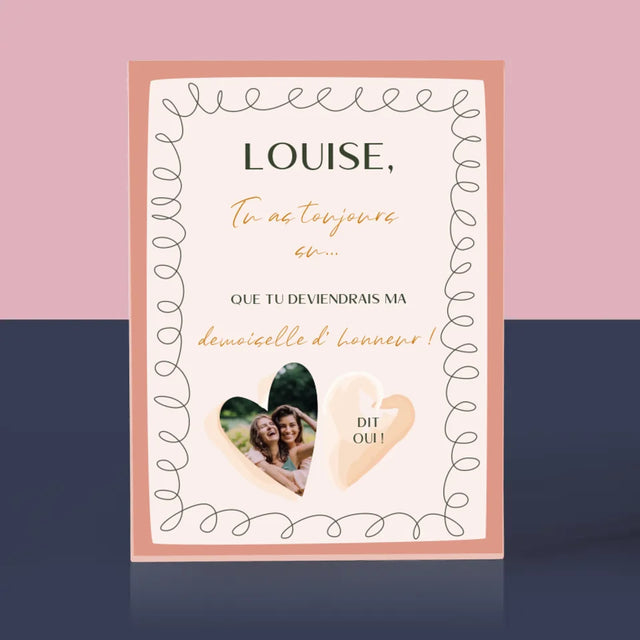 La Photo Et Un Texte: Tu As Toujours Su - Bloc Acrylique