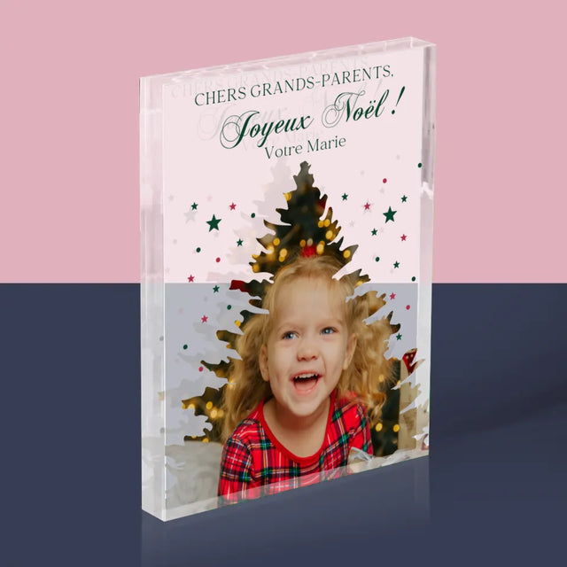 Forme Des Photos: Sapin, Noël - Bloc Acrylique