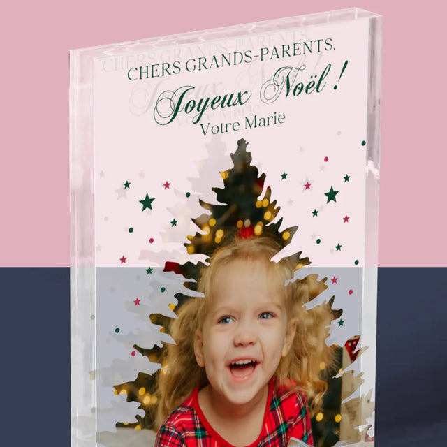 Forme Des Photos: Sapin, Noël - Bloc Acrylique