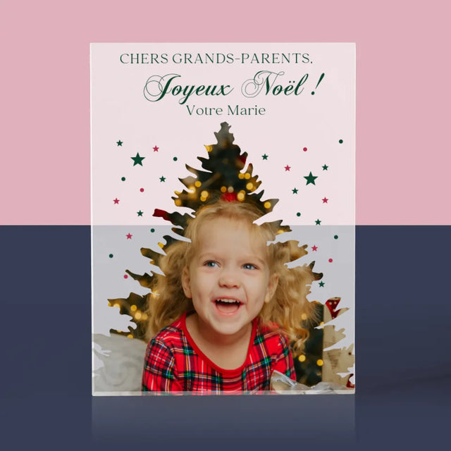 Forme Des Photos: Sapin, Noël - Bloc Acrylique