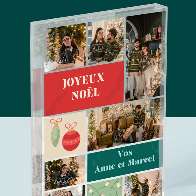 Le Collage Photo: Photos De Noël - Bloc Acrylique