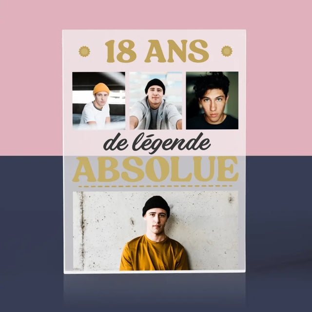 Le Collage Photo: 18 Ans De Légende Absolue - Bloc Acrylique