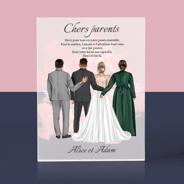 La Création Du Personnage: Chers Parents, Merci - Bloc Acrylique