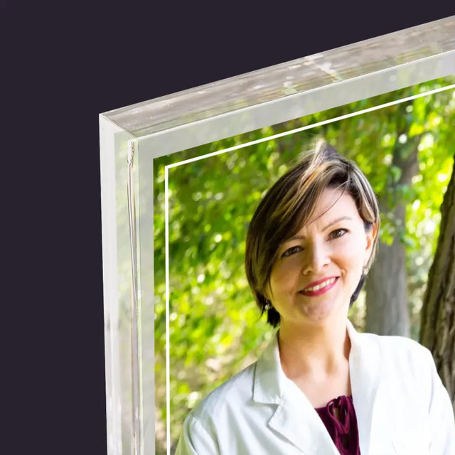 La Photo Et Un Texte: Docteur Merci - Bloc Acrylique