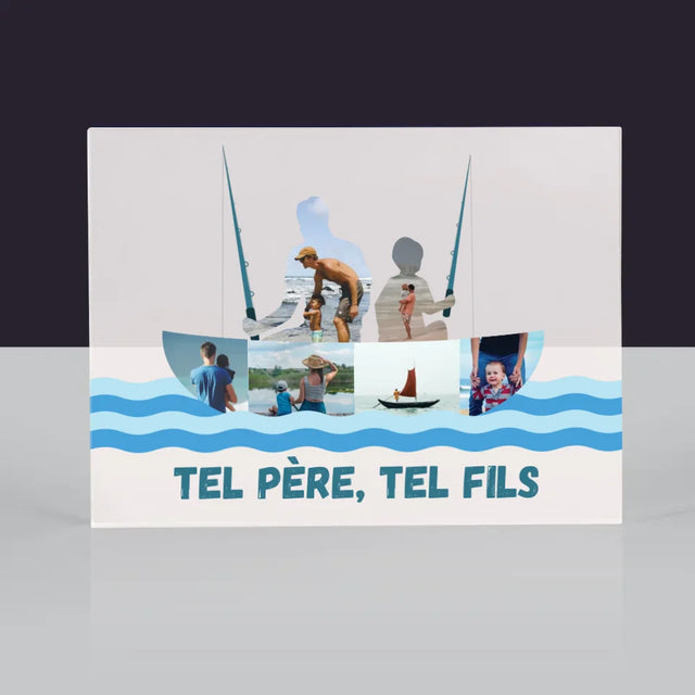 Forme Des Photos: Tel Père, Tel Fils - Bloc Acrylique