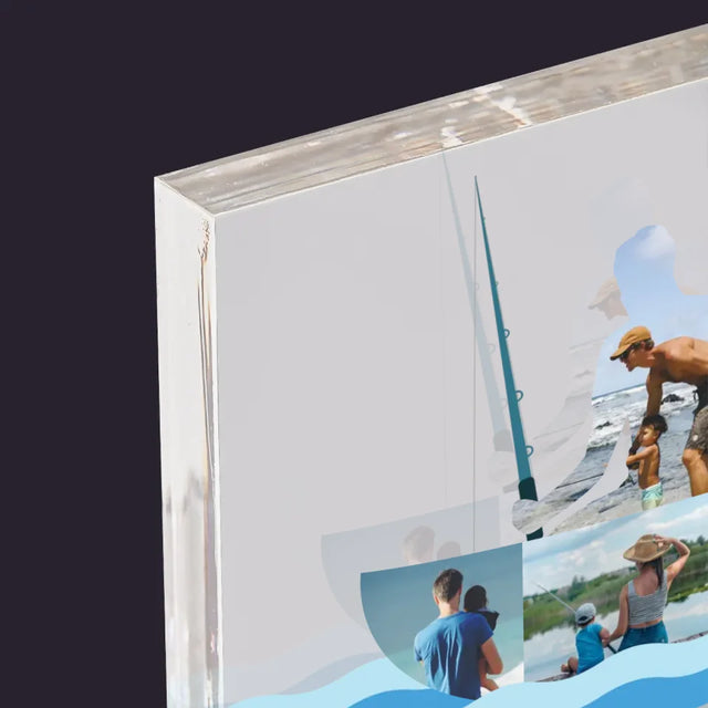 Forme Des Photos: Tel Père, Tel Fils - Bloc Acrylique