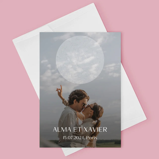 La Carte Des Étoiles: Le Mariage - Carte De Vœux