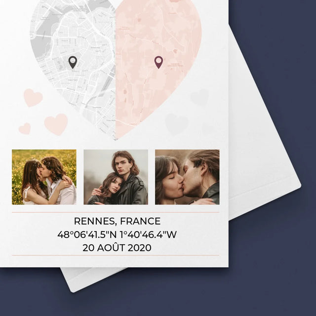 Le Plan De Ville: Deux Moitiés De Coeur
- Carte De Vœux