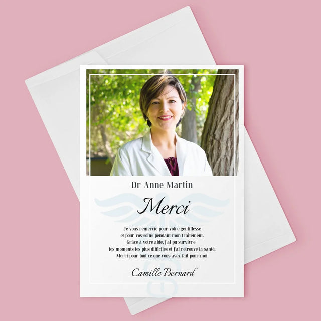 La Photo Et Un Texte: Docteur Merci - Carte De Vœux