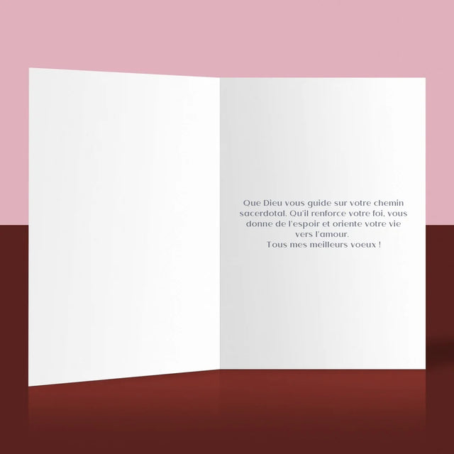 Le Prénom Et Un Texte: Ordination Sacerdotale - Carte De Vœux