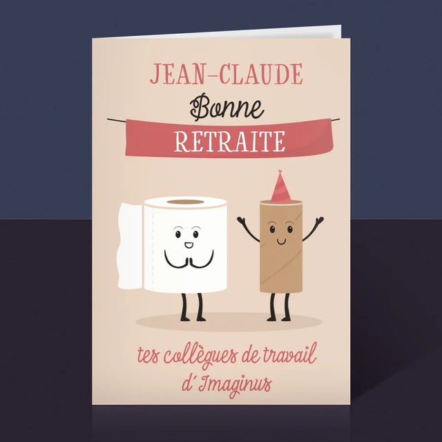 Le Prénom Et Un Texte: Bonne Retraite - Carte De Vœux