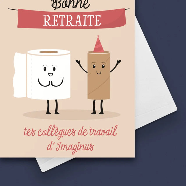 Le Prénom Et Un Texte: Bonne Retraite - Carte De Vœux