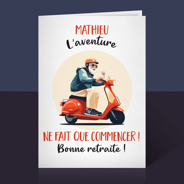 Le Prénom Et Un Texte: L'Aventure Ne Fait Que Commencer - Carte De Vœux