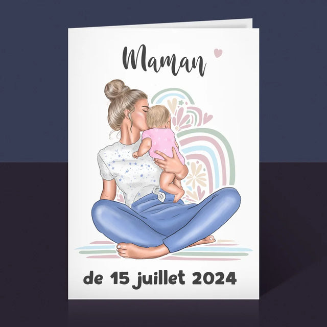 La Création Du Personnage: Jeune Maman - Carte De Vœux