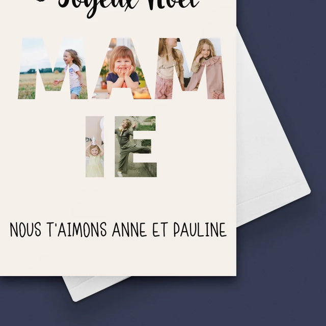 Le Collage Photo : Noël Magique Sapin - Carte De Vœux