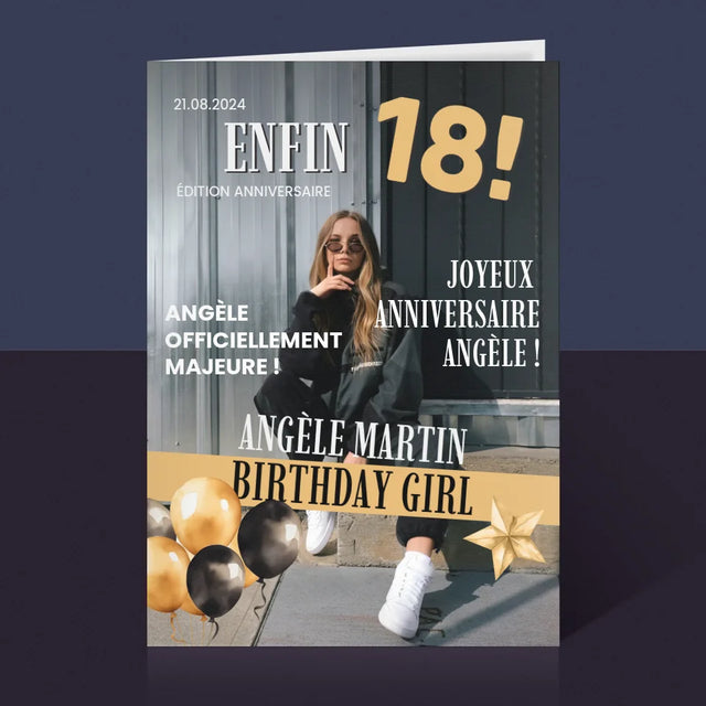 La Création Du Personnage : Amies Dix-Huit Ans - Carte De Vœux