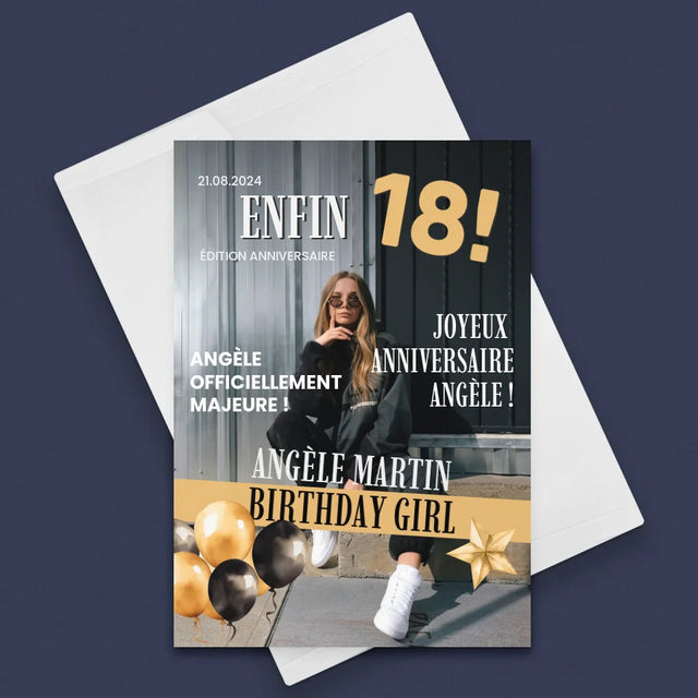 La Création Du Personnage : Amies Dix-Huit Ans - Carte De Vœux