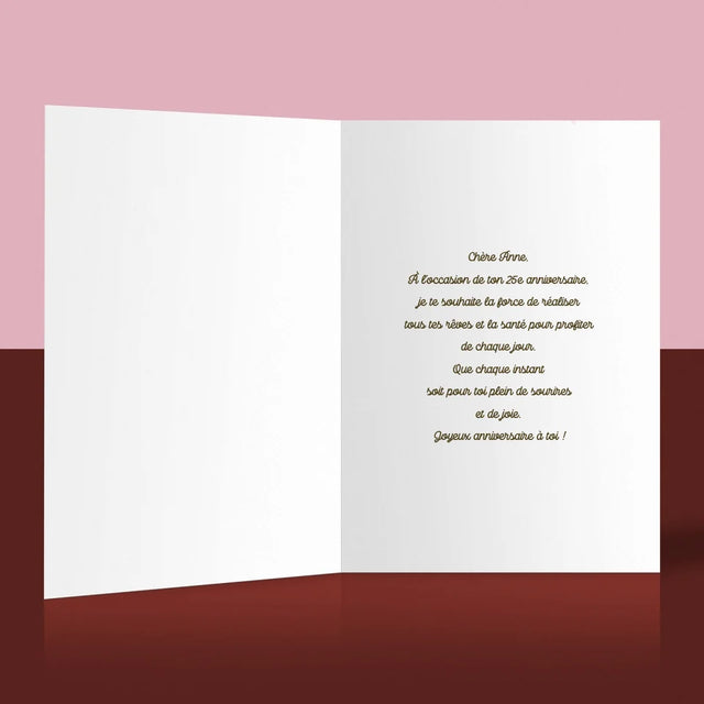 La Création Du Personnage : Ta Santé 30 - Carte De Vœux