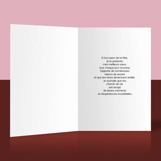 La Photo Et Un Texte : La Meilleure Fille De Dix-Huit Ans - Carte De Vœux