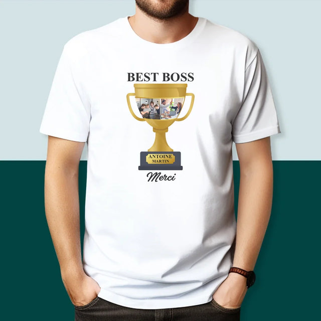 Le Collage Photo: Best Boss Coupe - T-Shirt Pour Hommes