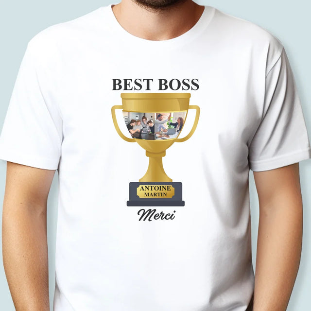 Le Collage Photo: Best Boss Coupe - T-Shirt Pour Hommes