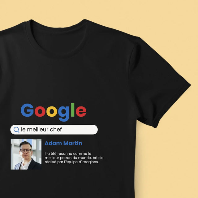 La Photo Et Un Texte: Meilleur Patron Résultat Google - T-Shirt Pour Hommes