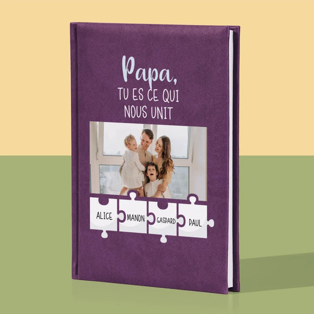 La Photo Et Un Texte: Papa, Tu Es Ce Qui Nous Unit - Cahier De Notes